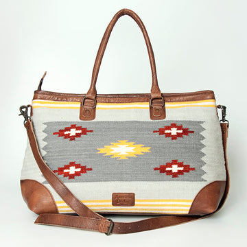 American Darling Tote Saddle Blanket Genuine Leather Western Women Bag Handbag Purse | Travel Bags Cute College Casual